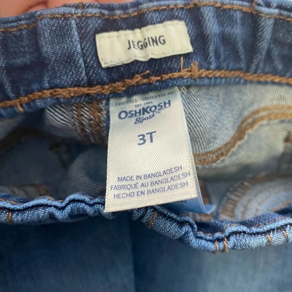 OshKosh Jegging 3T Toddler Jeans NEW Girls Denim Blue Wash